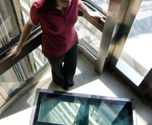 Switchable Privacy Glass Bottom Elevator Floors