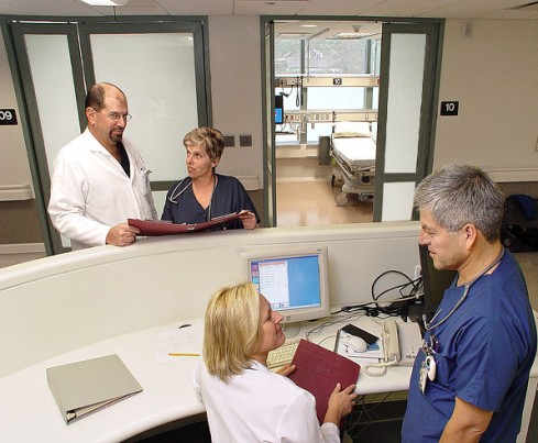 Dynamic eGlass Door and SideLites for Patient Privacy