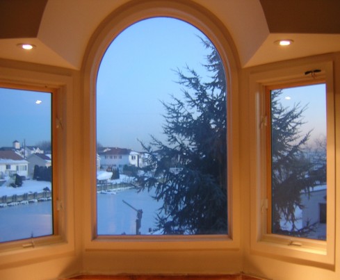 Custom Privacy Glass Bathroom Bay Window